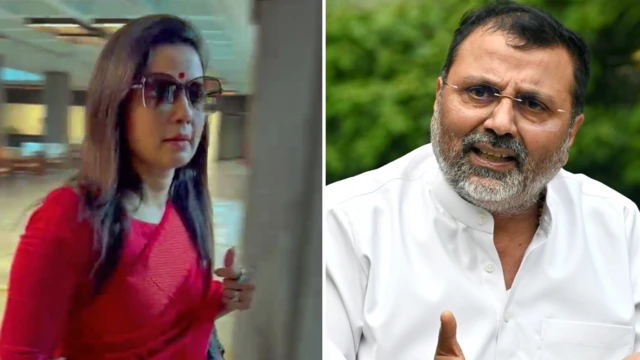 महुआ मोइत्रा और निशिकांत दुबे