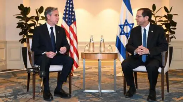 Blinken and Israeli President