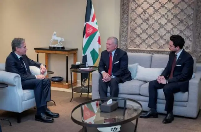 Boqorka Urdun la shirsan Xoghayaha Arimaha Dibadda Maraykanka