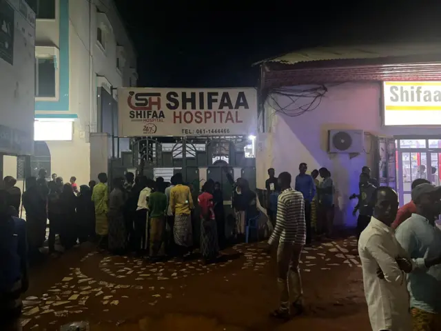 Qaar ka mid ah dadka dhaawacmay ayaa la gaarsiiyay isbitaalka Al-shifa.