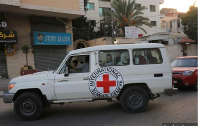 A file photo of an ICRC truck