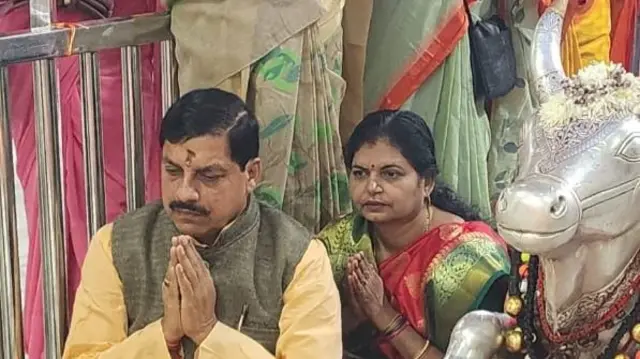 महाकाल मंदिर में मोहन यादव