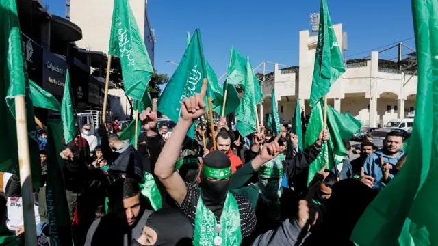 من التظاهرة في الضفة الغربية