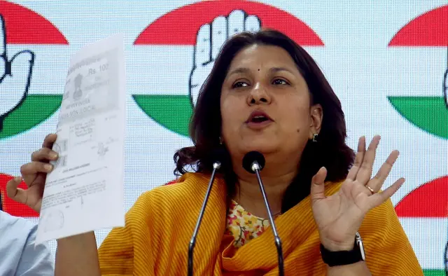 कांग्रेस प्रवक्ता सुप्रिया श्रीनेत