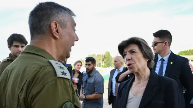 Глава МИД Франции Катрин Колонна в Израиле