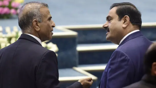 એરટેલના માલિક સુનીલ મિત્તલ સાથે ગૌતમ અદાણી