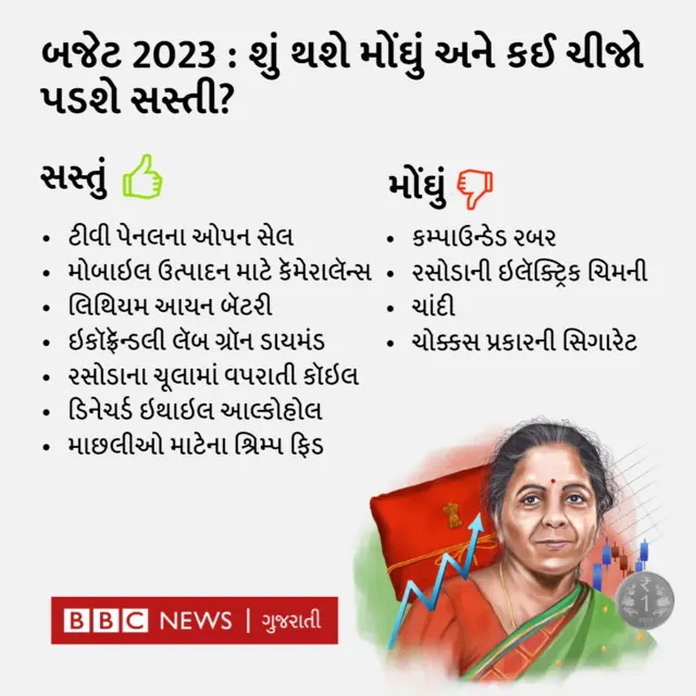 બજેટ- શું સસ્તું શું મોંઘું