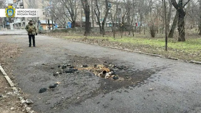 Последствия обстрелов Херсона