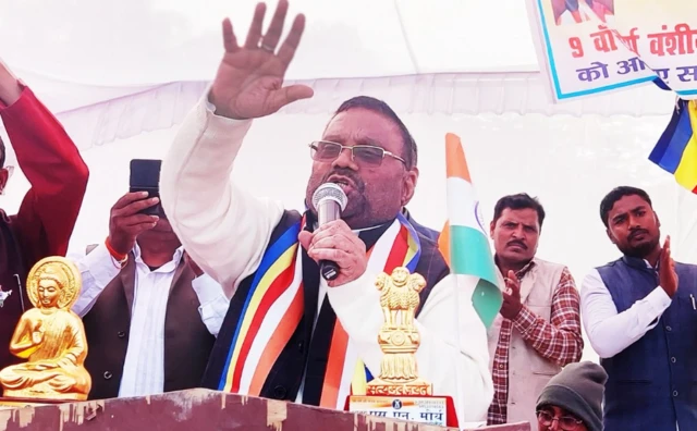 समाजवादी पार्टी के महासचिव स्वामी प्रसाद मौर्य