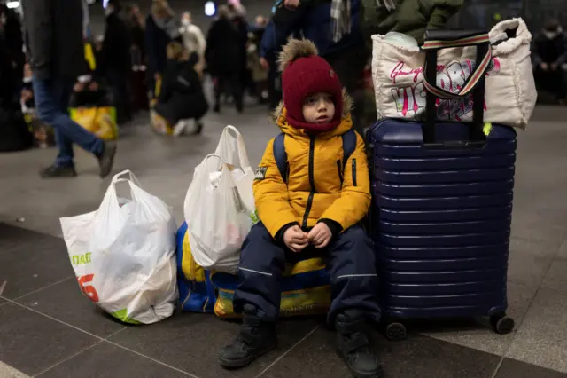 Ребенок, покинувший Украину в марте 2022 года