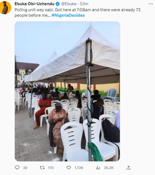 Ebuka on Twitter