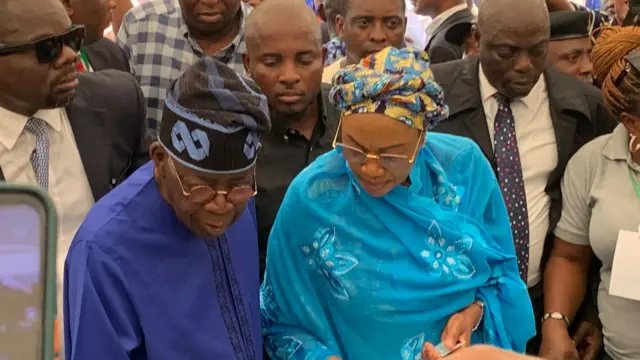 Bola Tinubu and im wife
