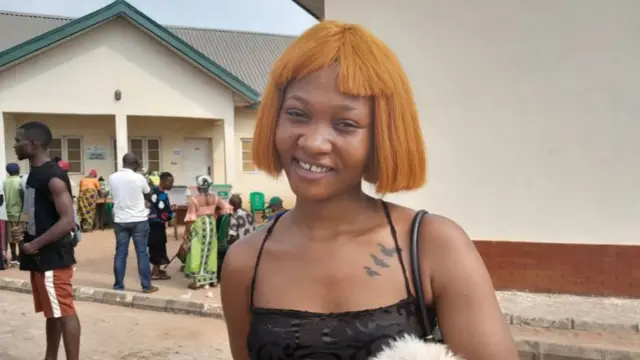 Chidera wit her dog