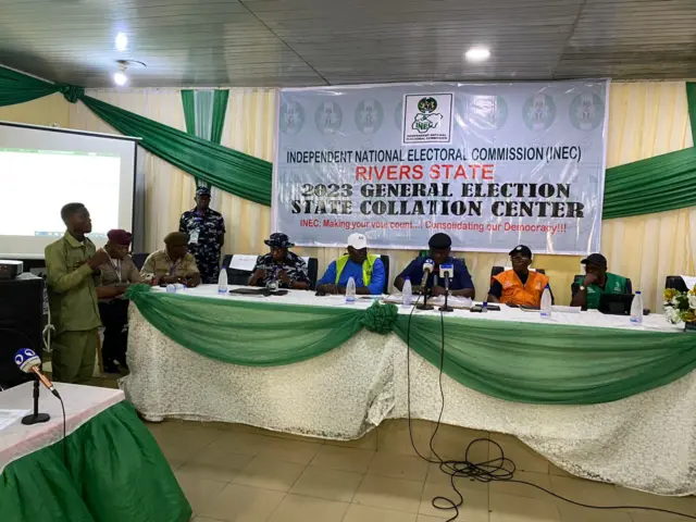 Rivers state INEC collation centre