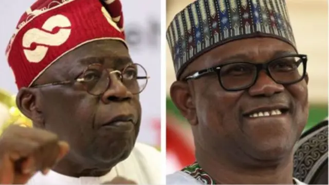 Bola Tinubu nke APC na Peter Obi nke Labour Party