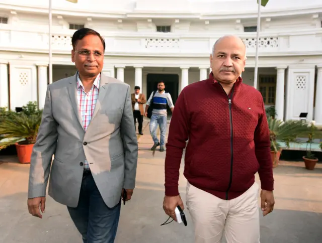 सत्येंद्र जैन और सिसोदिया