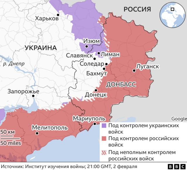 Карта ISW