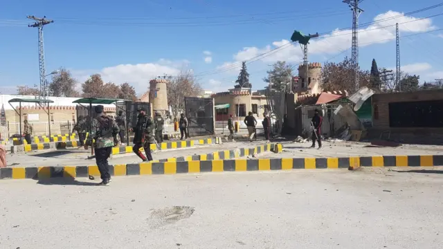 تصویری از محل انفجار در کویته