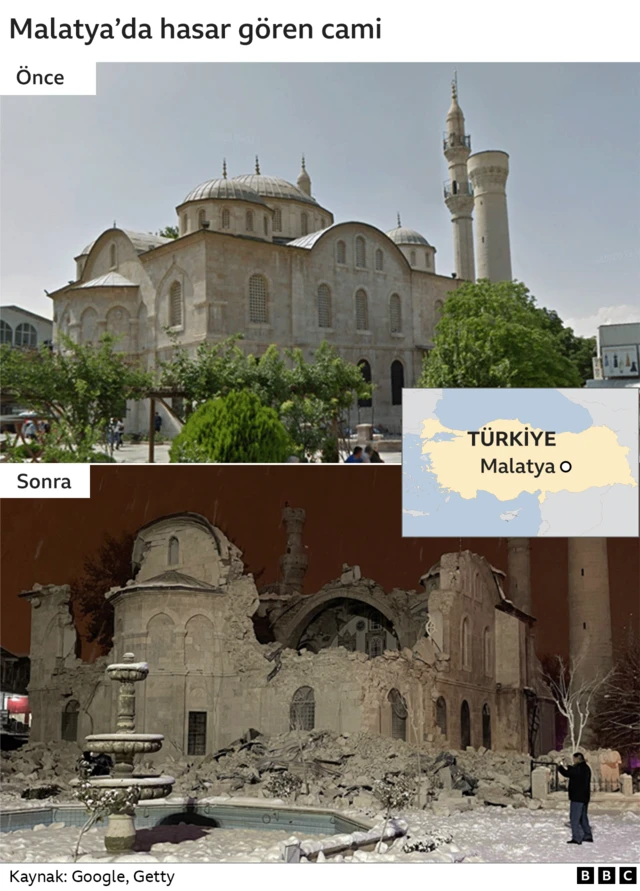 malatya hasar gören cami önce sonra