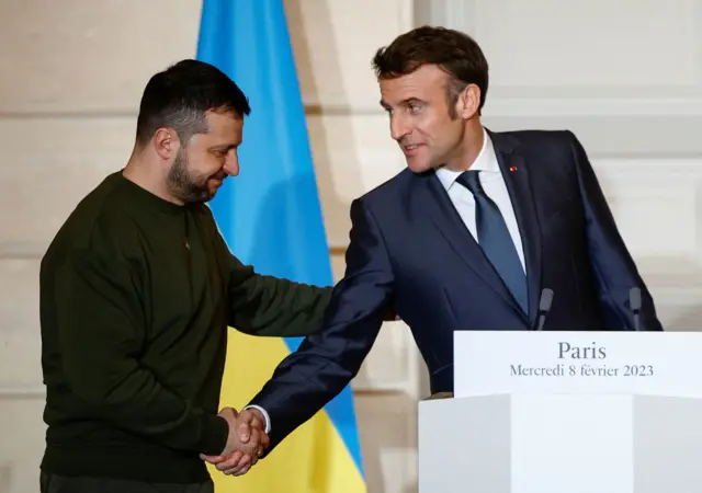 Совместная пресс-конференция Макрона и Зеленского в Париже