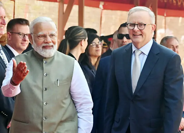 भारतीय प्रधानमंत्री पीएम मोदी और ऑस्ट्रेलिया के प्रधानमंत्री एंथनी अल्बनीज़