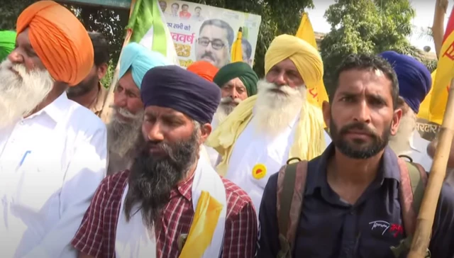पंजाब के किसानों का प्रदर्शन