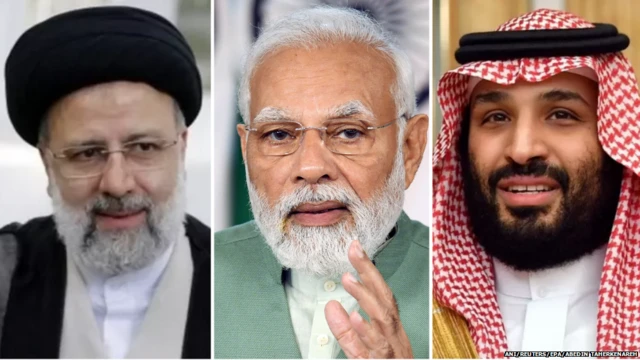 राष्ट्रपति इब्राहिम रईसी, पीएम नरेंद्र मोदी, क्राउन प्रिंस