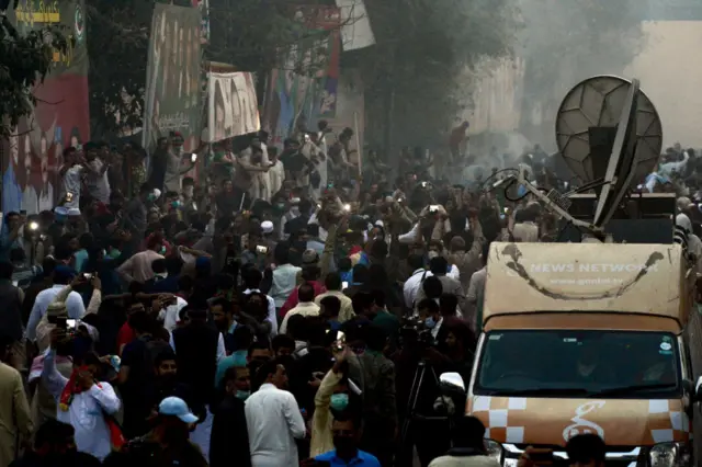 Imran Khan supporters clashed with police