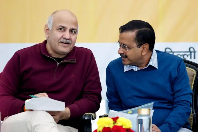 मनीष सिसोदिया और अरविंद केजरीवाल