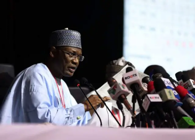 INEC chairmann Prof. Mahmood Yakubu