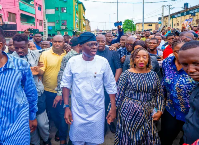 APC govnorship candidate Sanwo-Olu cast im vote