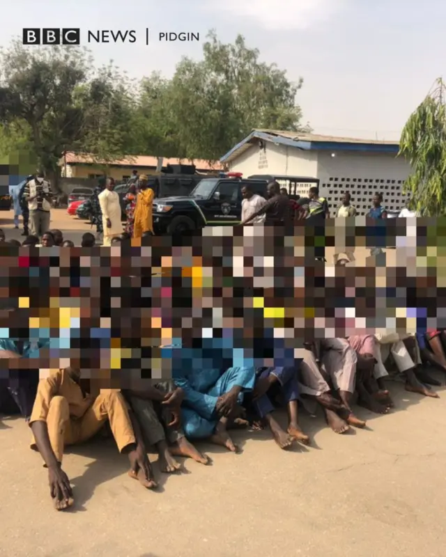 Kano state police command arrested suspected thugs