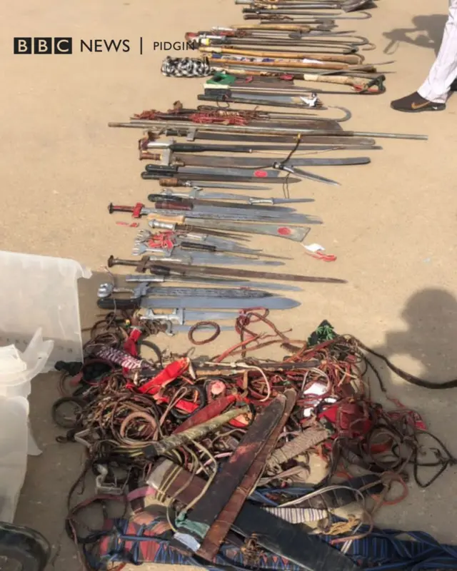 Kano state police command arrested suspected thugs