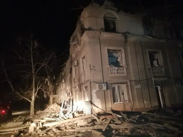 Результат обстрела в Донецкой области