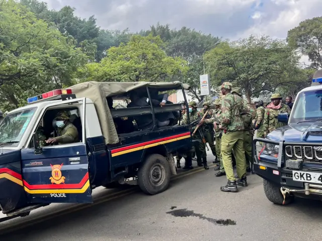 Ndị ọrụnchekwa na Nairobi