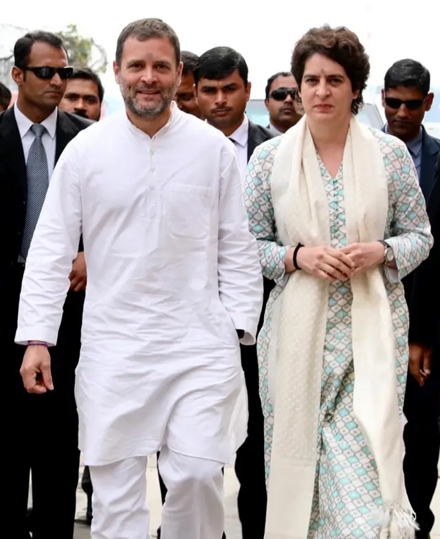 राहुल गांधी और प्रियंका गांधी