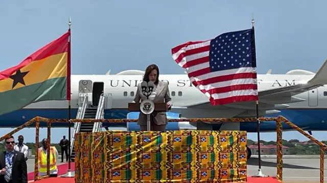 Kamala Harris na mba Ghana