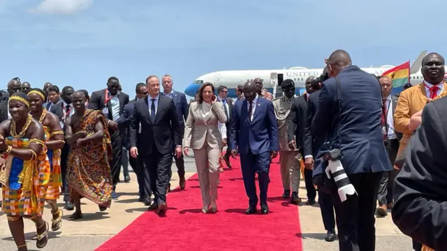 Kamala Harris na mba Ghana