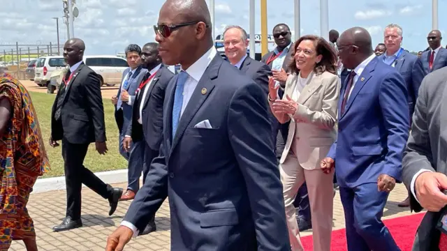 Kamala Harris na mba Ghana