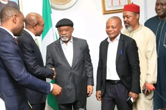 Chris Ngige, Godwin Emefiele na ndị NLC zutere maka okwu ụkọ ego