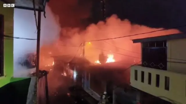 జకార్తాలో అగ్ని ప్రమాదం