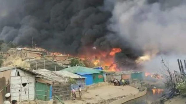 બાંગ્લાદેશ રોહિંગ્યા આગ