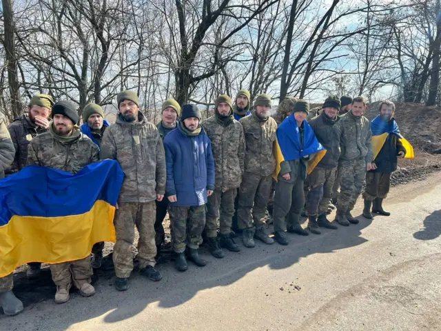 обменянные украинские пленные