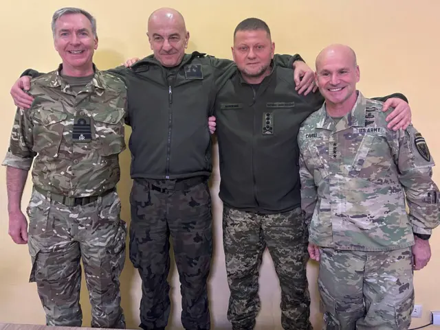 Залужный и военачальники США, Британии и Польши