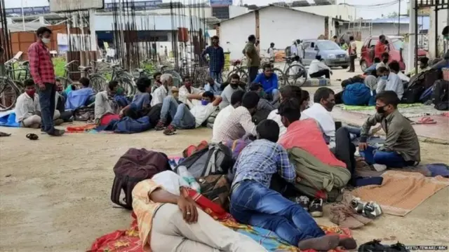 बिहार के मज़दूरों की फ़ाइल तस्वीर