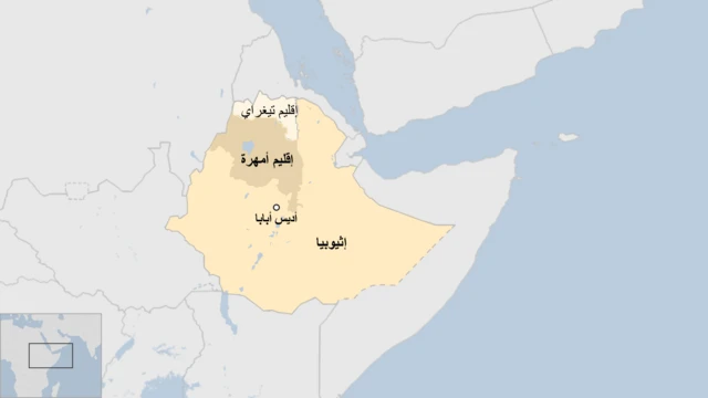 خريطة إثيوبيا