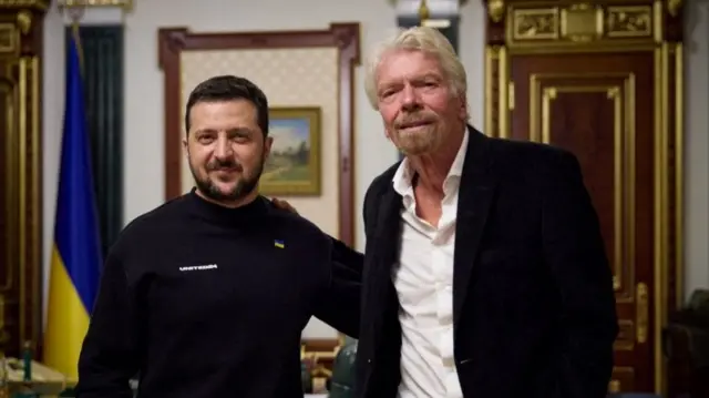 Зеленский с Брэнсоном