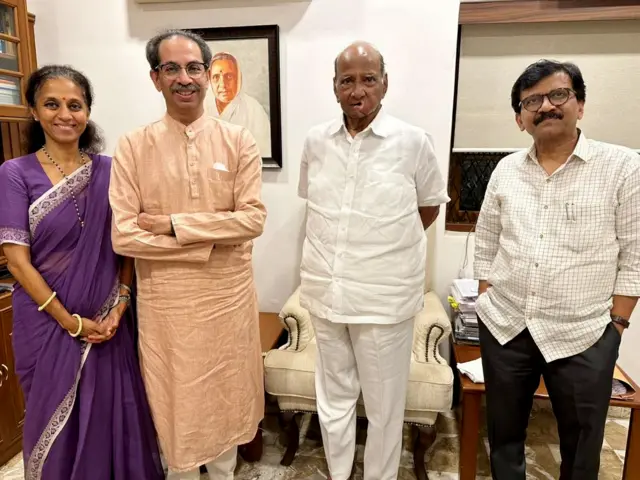 शरद पवार से मिलने उनके घर पहुंचे उद्धव ठाकरे