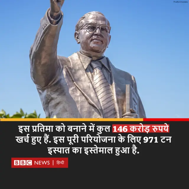 तेलंगाना में भीमराव आंबेडकर की 125 फुट ऊंची प्रतिमा का अनावरण