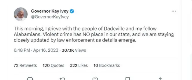 ਅਮਰੀਕਾ ਦੇ ਅਲਬਾਮਾ ‘ਚ ਹੋਈ ਗੋਲੀਬਾਰੀ ‘ਚ ਚਾਰ ਦੀ ਮੌਤ